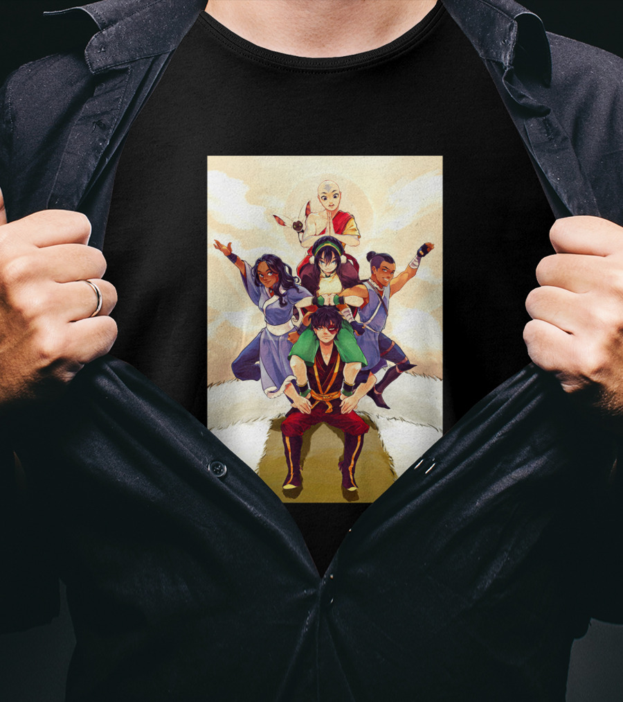 Avatar The Last Airbender Team Pyramid Clouds Sun 1367133 T-Shirt