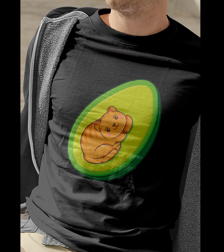 Avocato Cute Cat In Avocado 1635797 T-Shirt