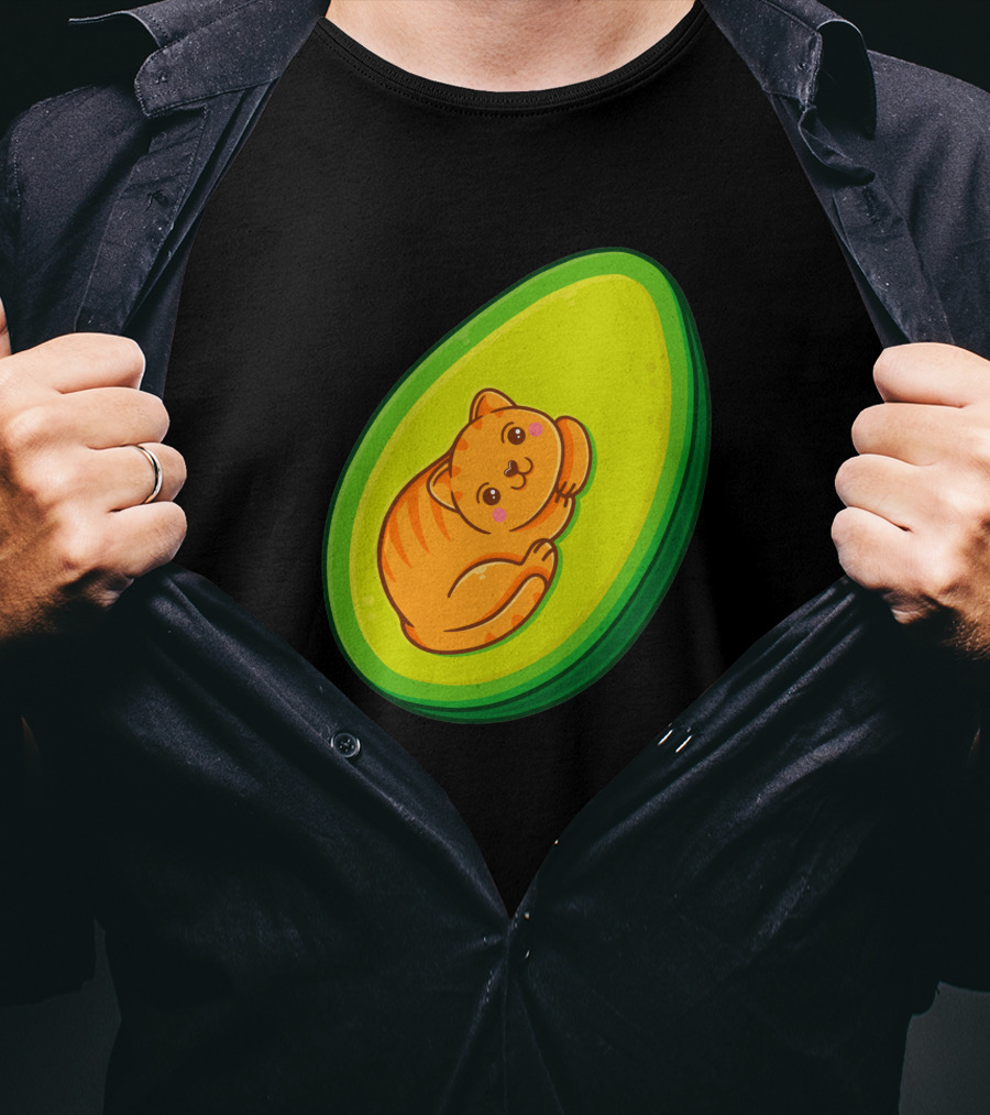 Avocato Cute Cat In Avocado 1635797 T-Shirt
