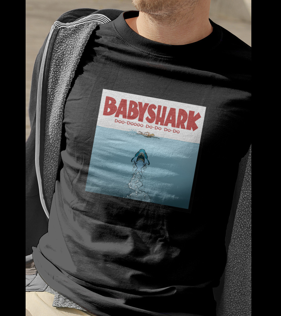 Baby Shark Doo-Doooo Do-Do Do-Do Parody Of Jaws T-Shirt
