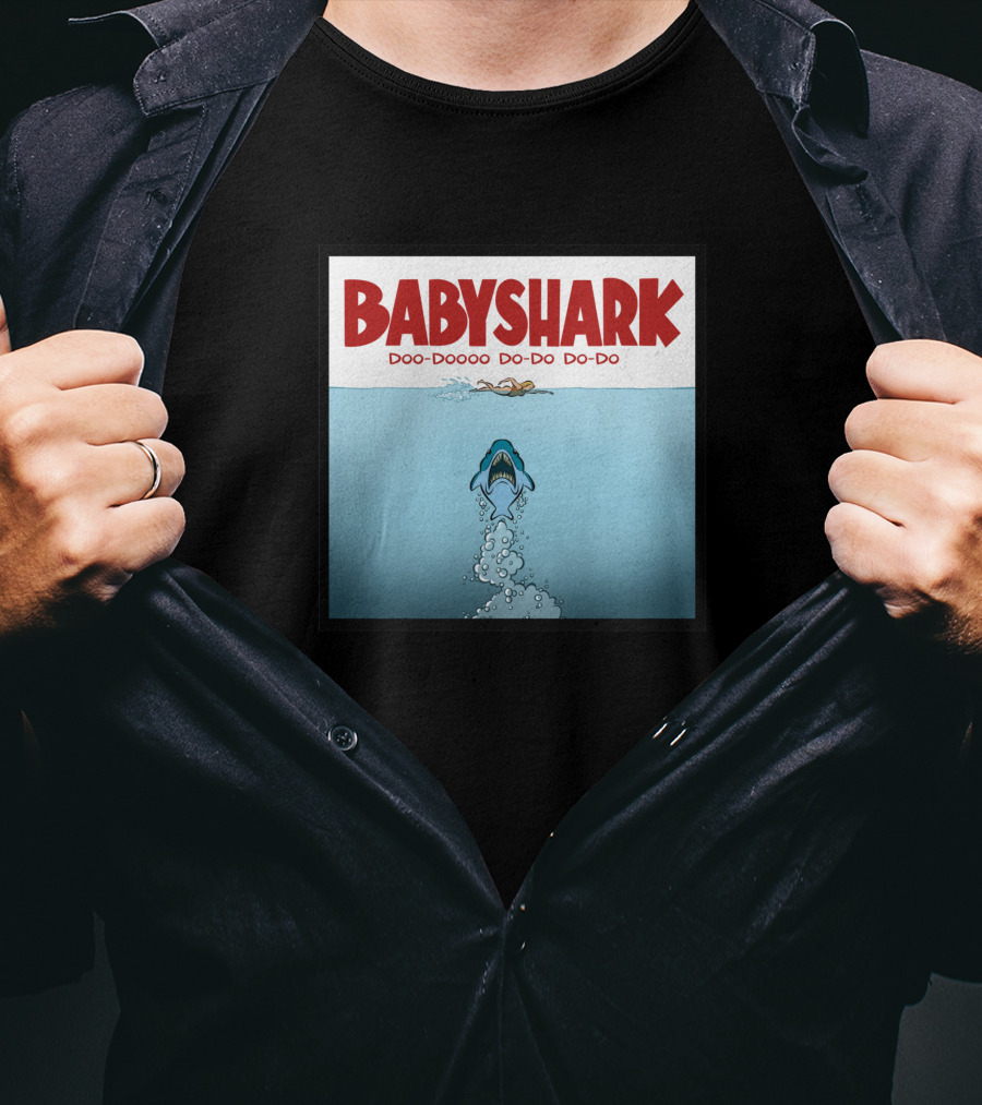 Baby Shark Doo-Doooo Do-Do Do-Do Parody Of Jaws T-Shirt