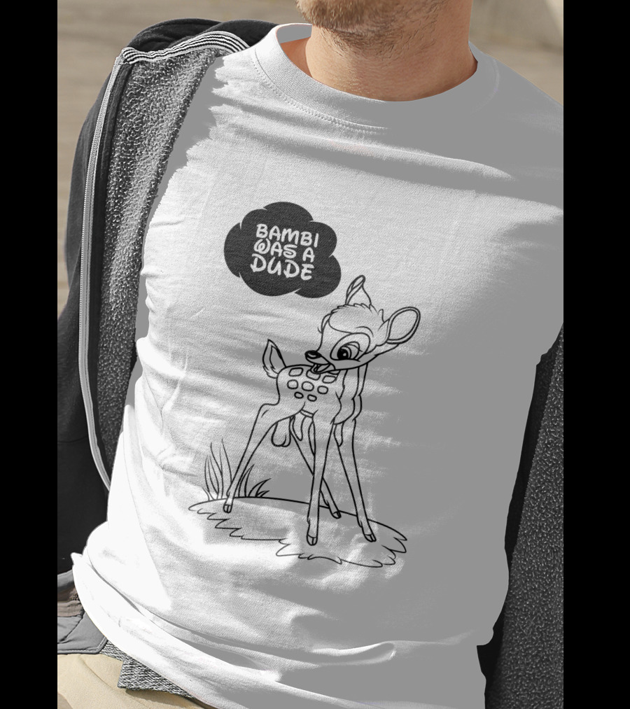 Bambi Was A Dude Deer Cartoon Classic T-Shirt