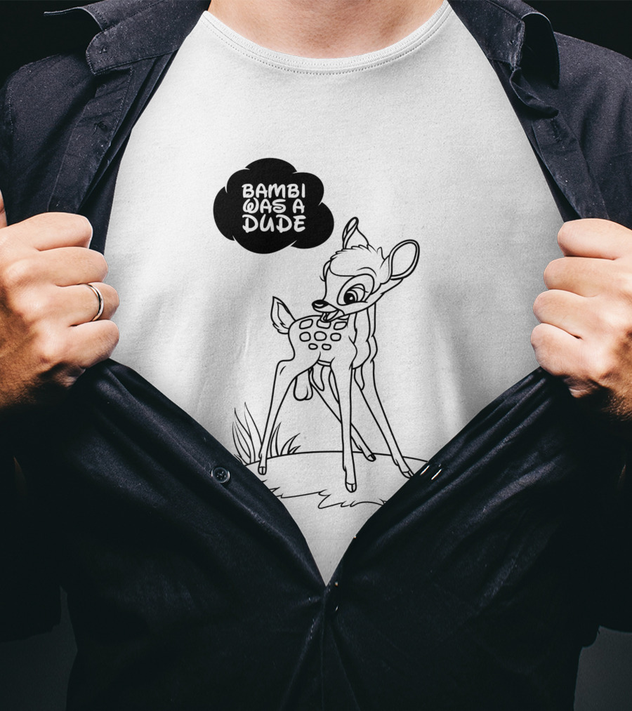 Bambi Was A Dude Deer Cartoon Classic T-Shirt