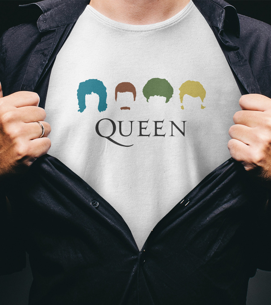Queen Band Silhouettes With Iconic Hairstyles T-Shirt