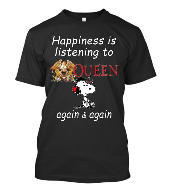 Queen Snoopy Headphones T-Shirt