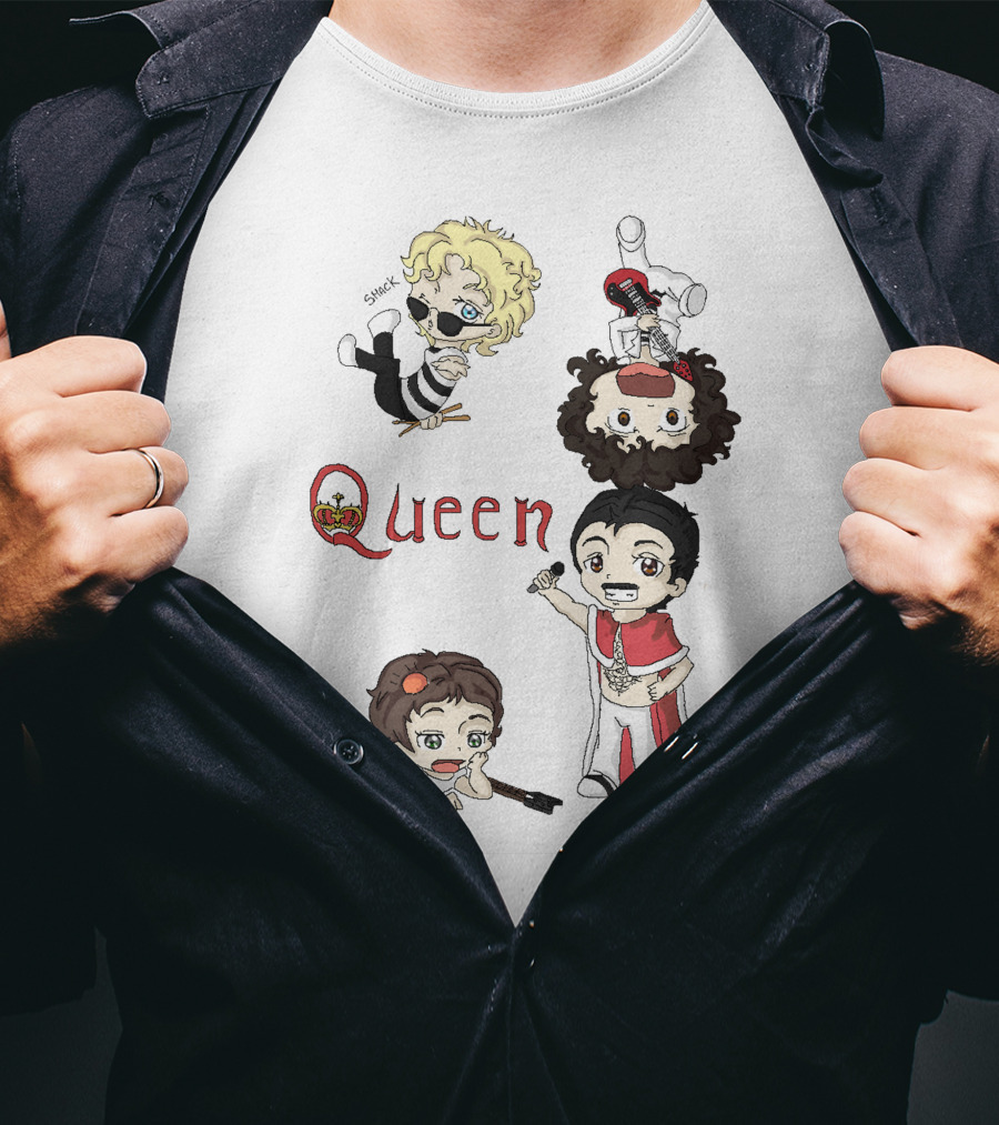 Queen Chibi Band Characters T-Shirt