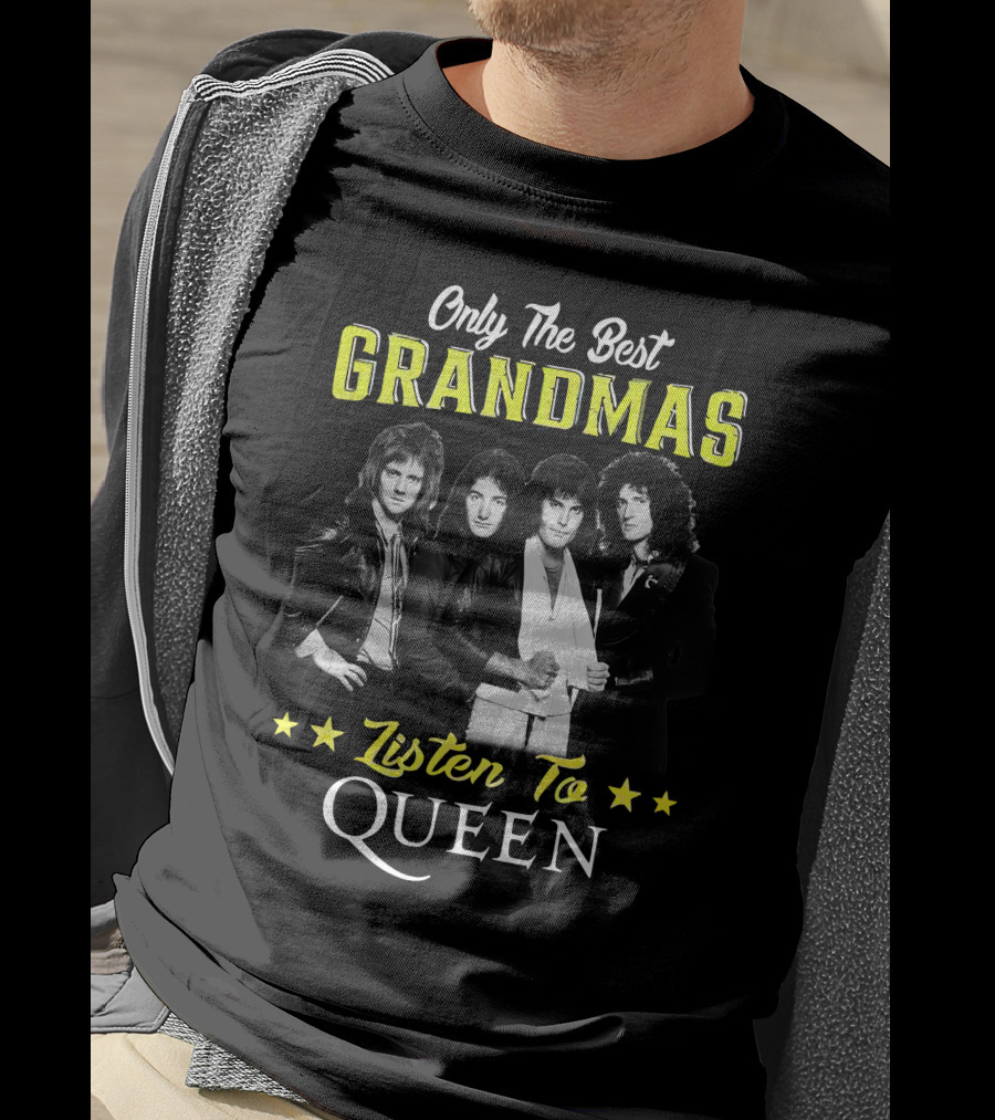 Only The Best Grandmas Listen To Queen T-Shirt