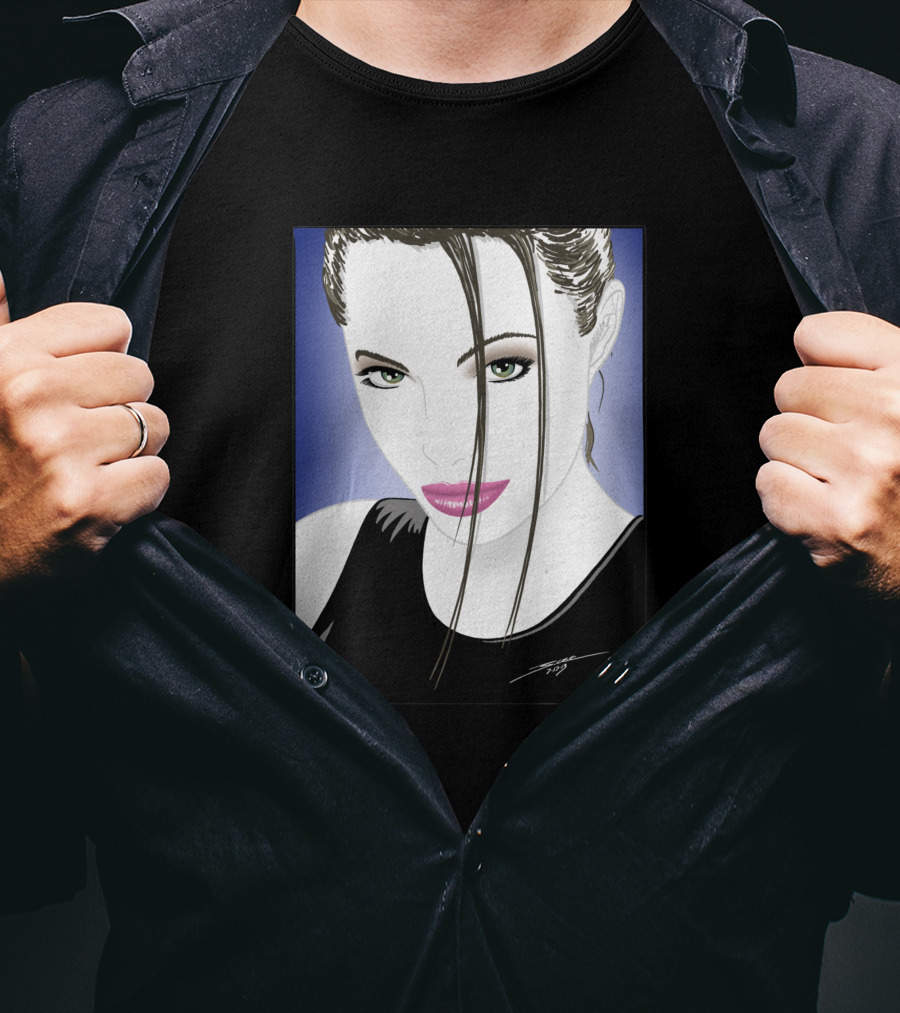 Angelic Raider Femme Fatale Portrait 59647 T-Shirt