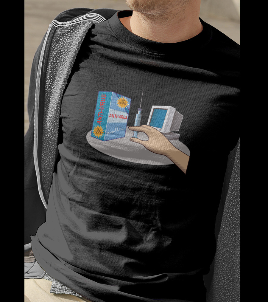 Antivirus Computer Injection Protection Graphics T-Shirt