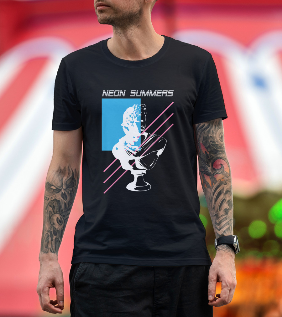 Neon Summers Apollo Bust T-Shirt