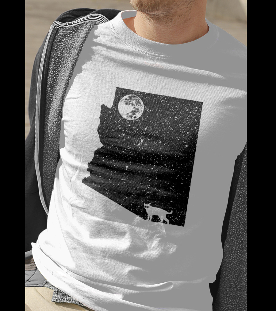 Arizona Cat Moon Silhouette 60047 T-Shirt