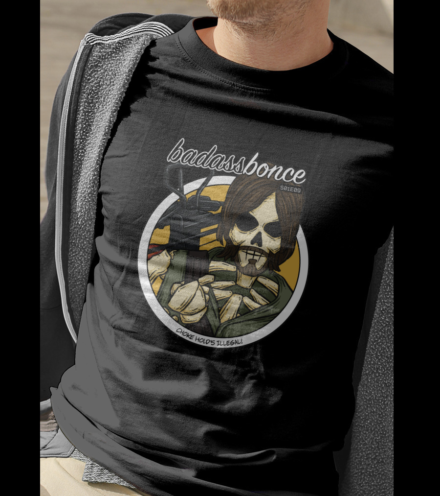 Badass Daryl Choke Hold's Illegal Badassbonce 8661 T-Shirt