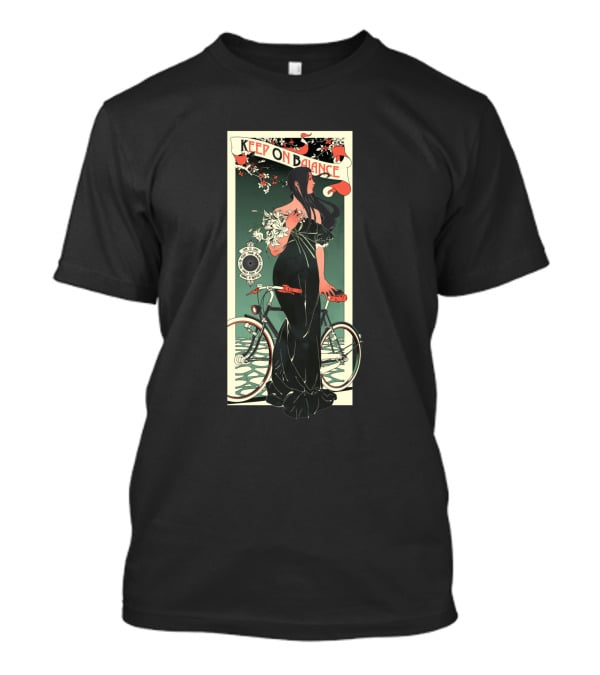 Keep On Balance Bicycle Art Nouveau Woman Vintage 1740788 T-Shirt