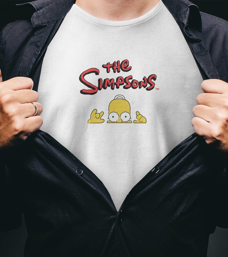 The Simpsons Homer Peeking T-Shirt