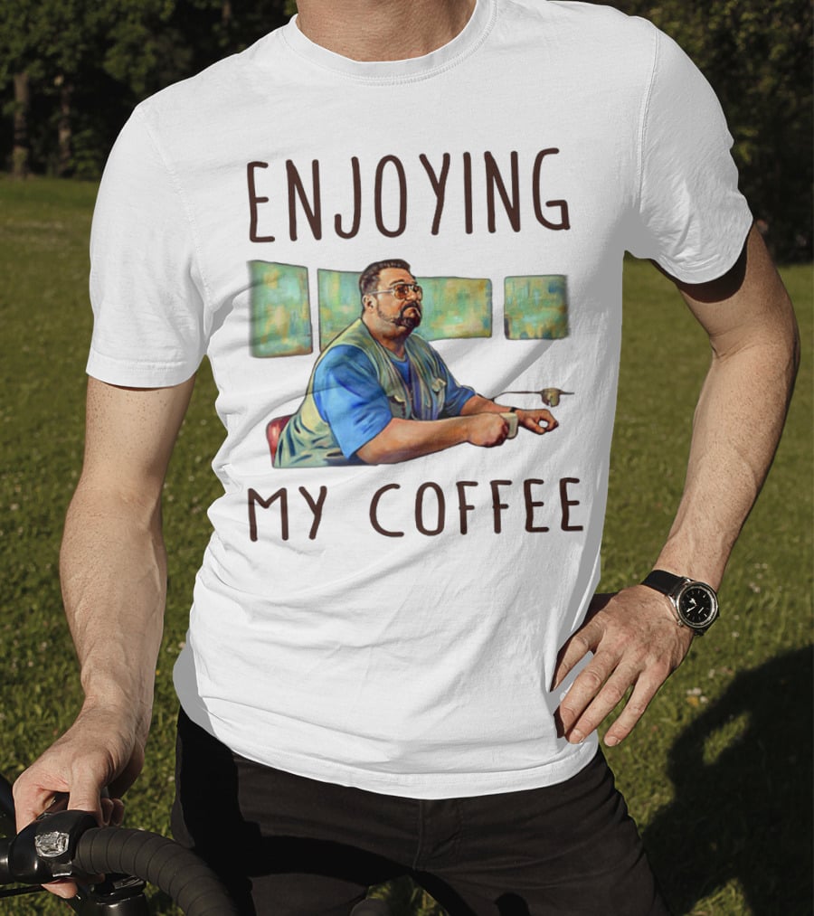 Enjoying My Coffee Relaxing Painting Scene T-Shirt
