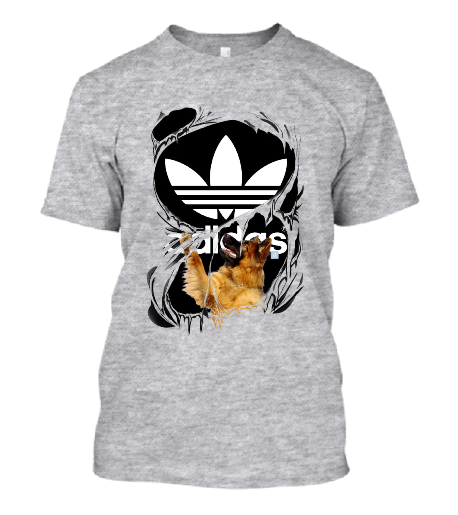 German Shepherd Torn T-Shirt