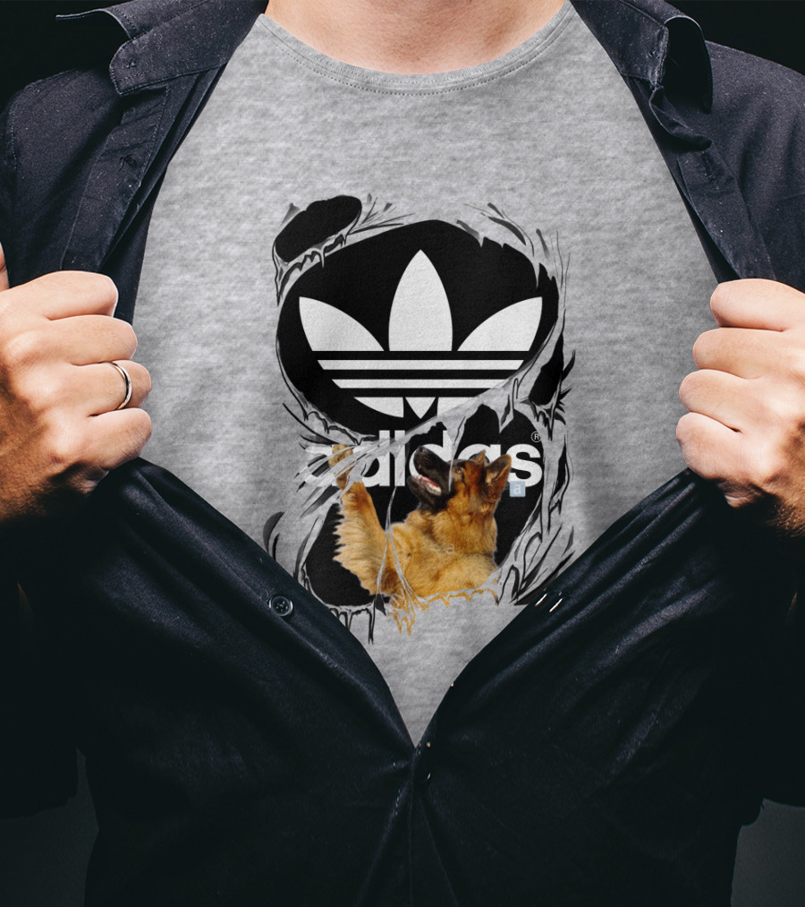 German Shepherd Torn T-Shirt
