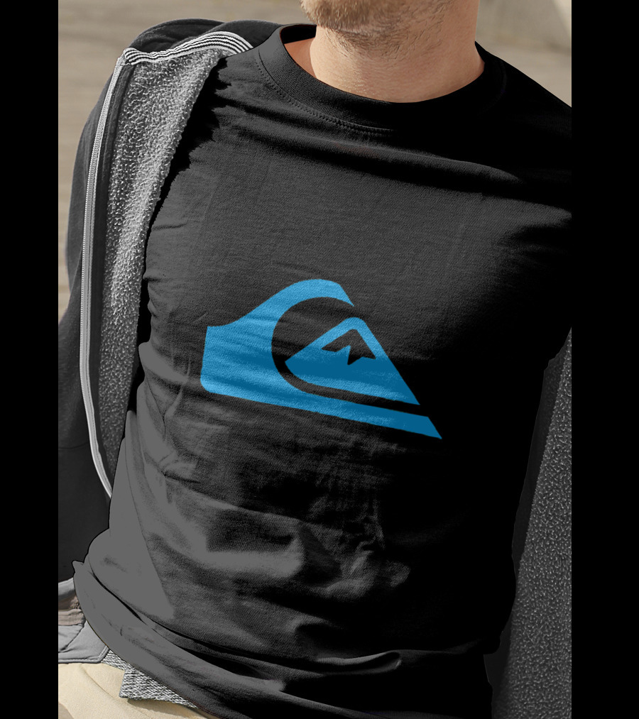 Quiksilver Men's Active Blue Wave Mountain T-Shirt