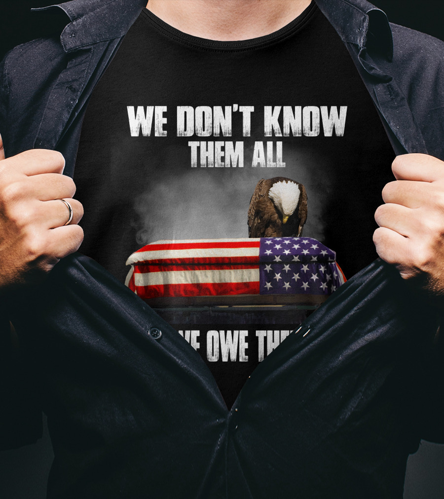 We Don't Know Them All But We Owe Them All American Eagle Day T-Shirt
