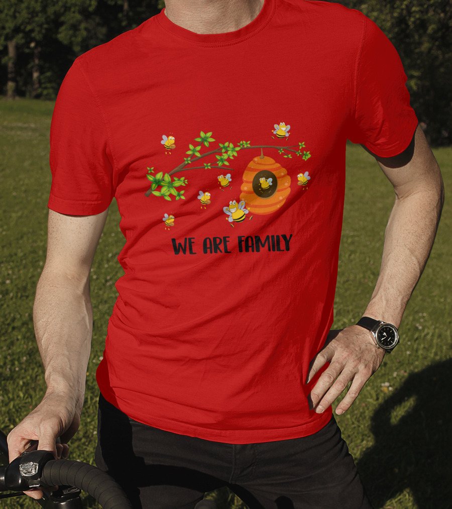 Bee We Are Family Friend Trip Vacation Party Hive Buzzing Community T-Shirt