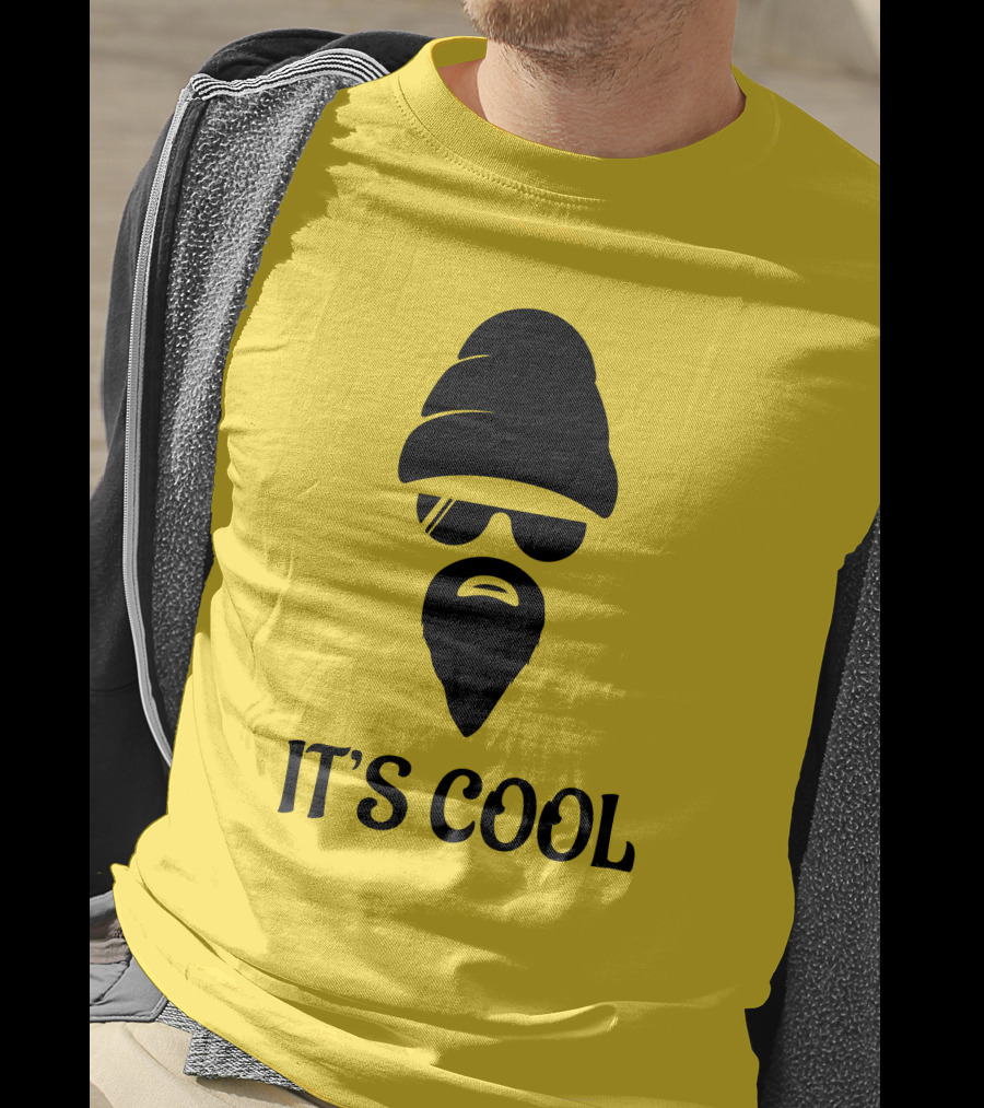 IT'S COOL Bearded Face Sunglasses Beanie T-Shirt