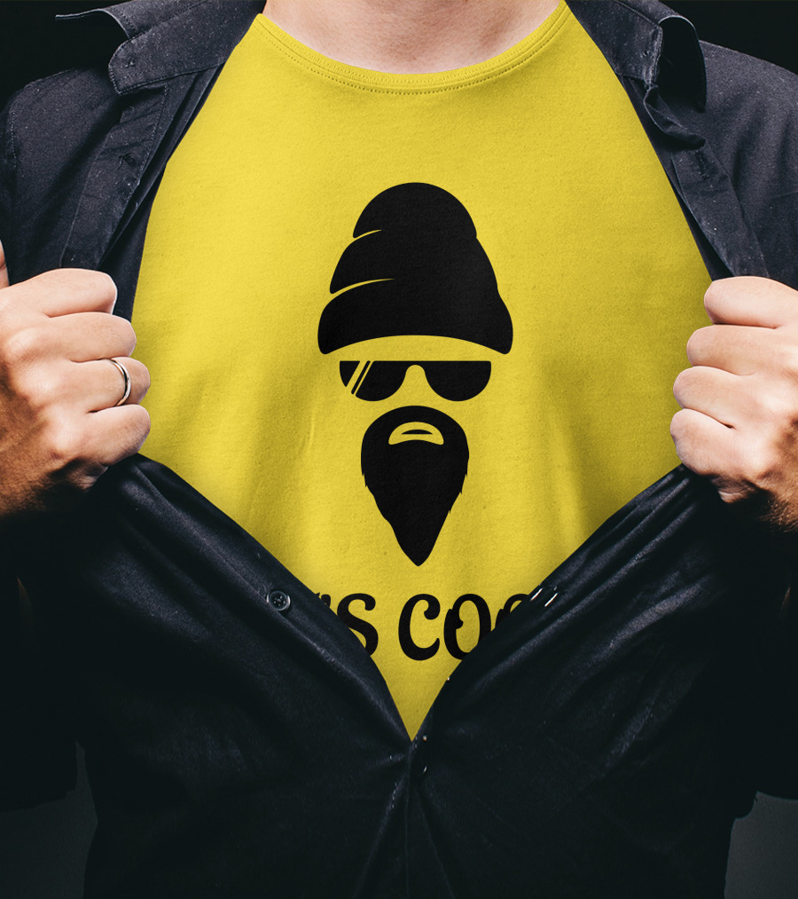 IT'S COOL Bearded Face Sunglasses Beanie T-Shirt