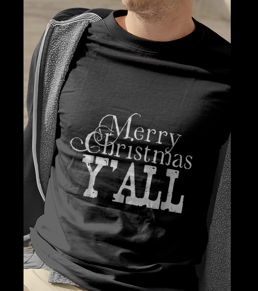 Merry Christmas Y'all Country Slang T-Shirt