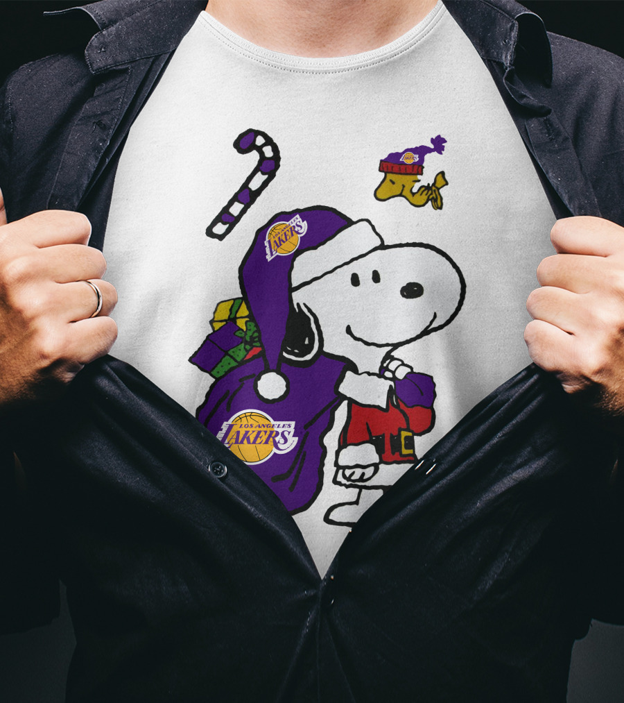 Los Angeles Lakers Snoopy Christmas Special T-Shirt