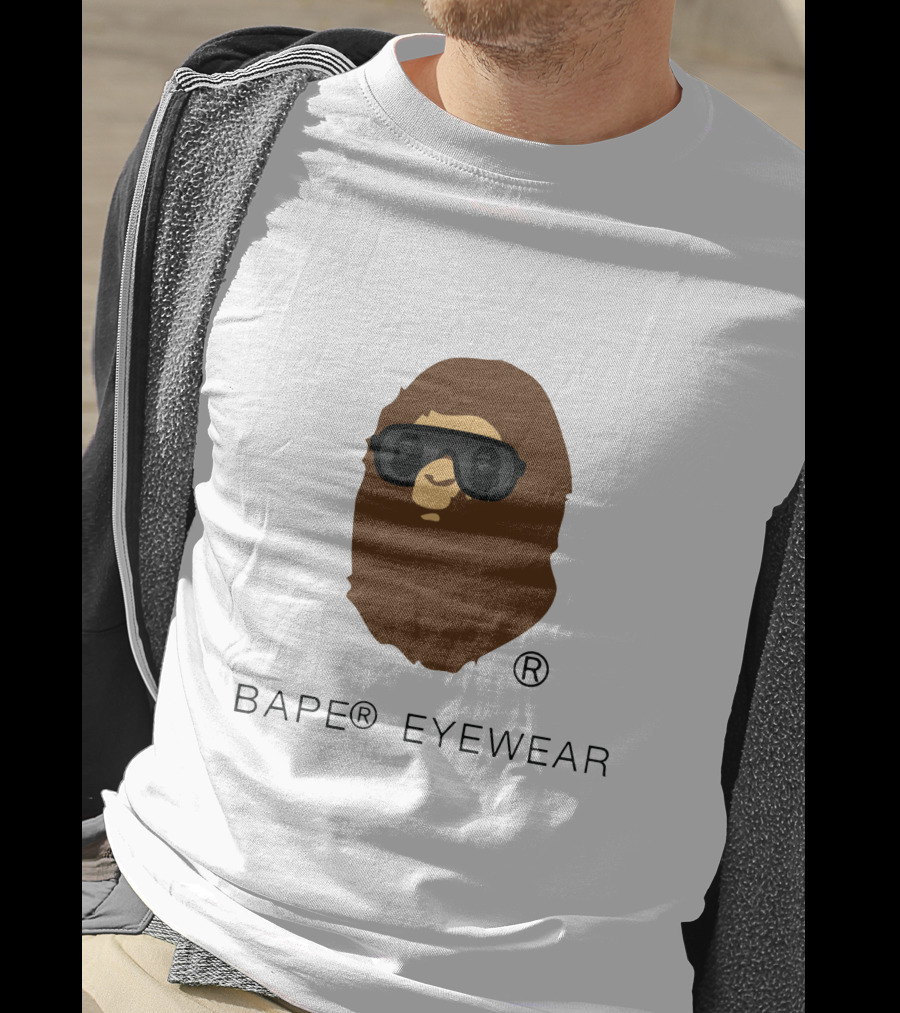 BAPE® Eyewear Iconic Ape Head With Sunglasses T-Shirt