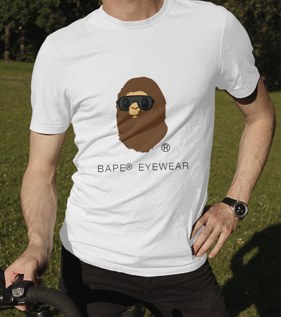 BAPE® Eyewear Iconic Ape Head With Sunglasses T-Shirt
