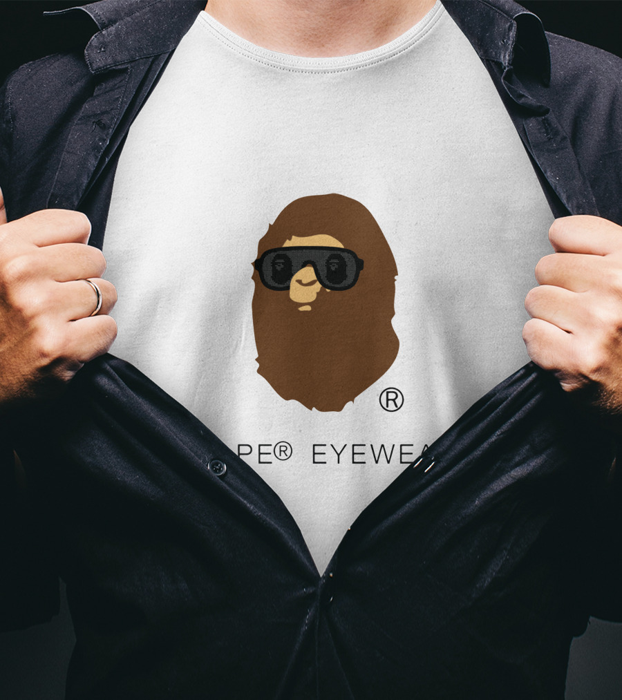 BAPE® Eyewear Iconic Ape Head With Sunglasses T-Shirt