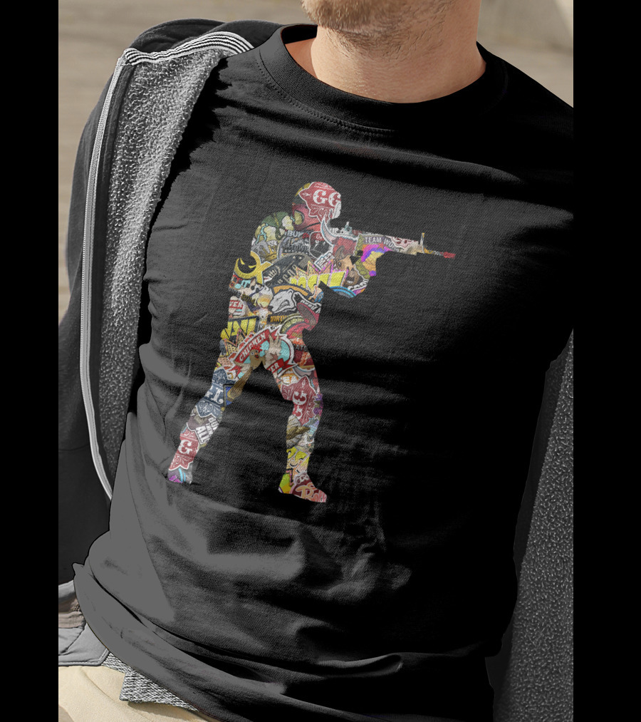 Counter Strike Global Offensive Patchwork T-Shirt