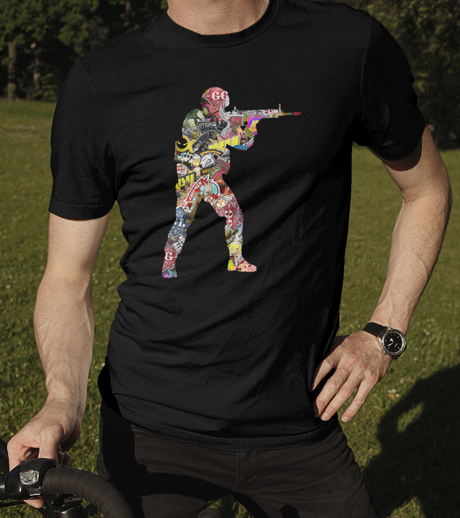 Counter Strike Global Offensive Patchwork T-Shirt