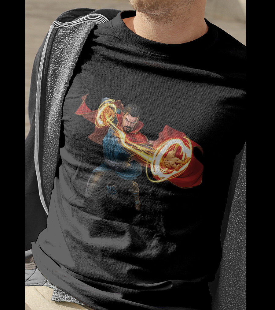 Doctor Strange Marvel Magic Hero Action Pose T-Shirt