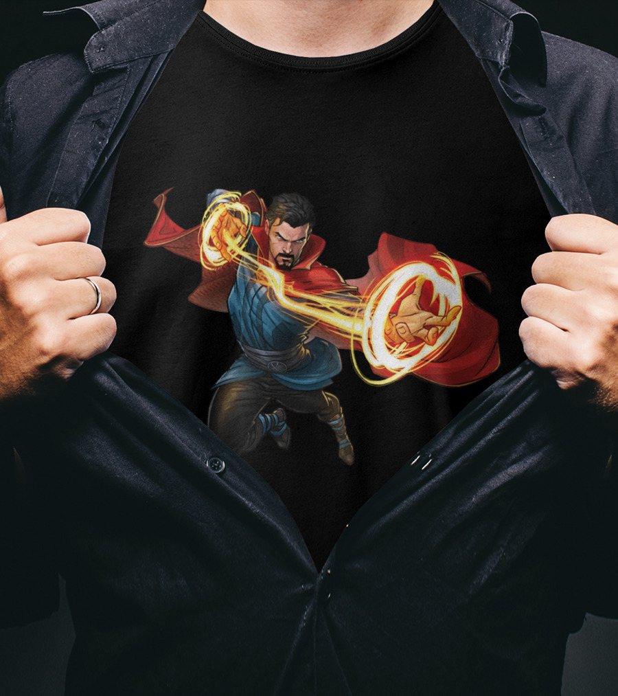 Doctor Strange Marvel Magic Hero Action Pose T-Shirt