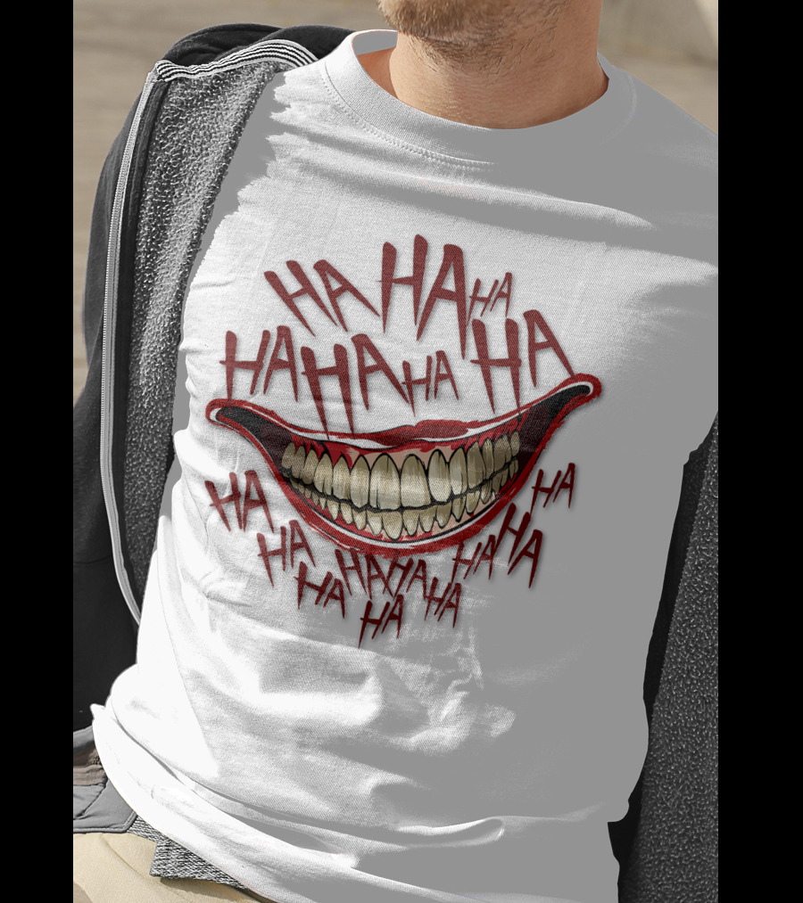 HAHA HAHA HAHA Grinning Mouth T-Shirt