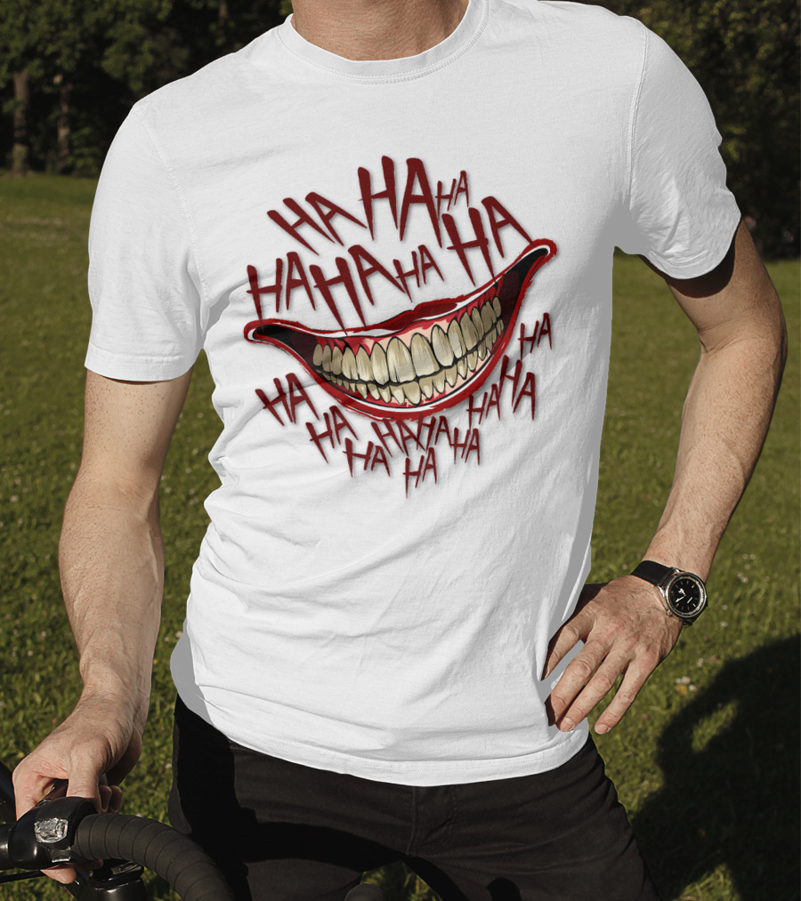 HAHA HAHA HAHA Grinning Mouth T-Shirt