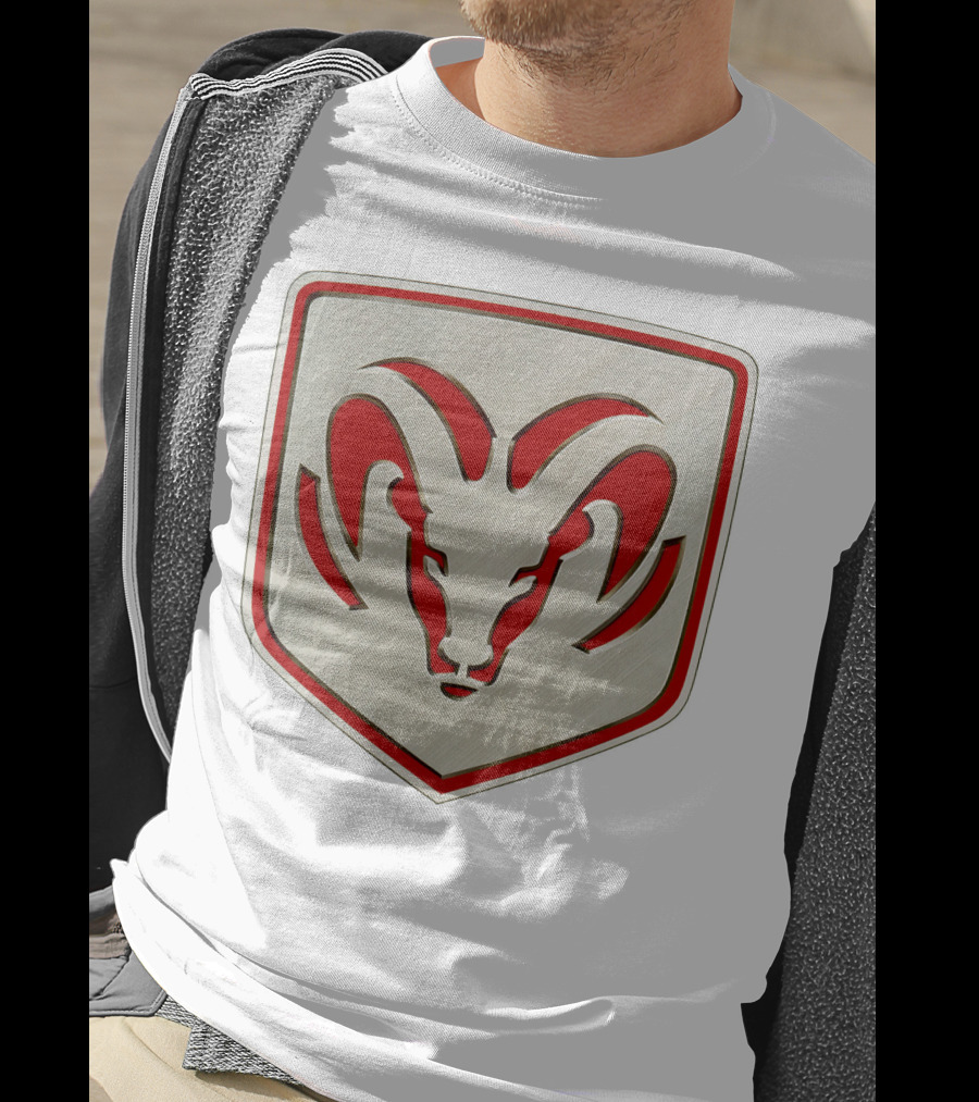 The Ram Emblem Silver Redbadge T-Shirt