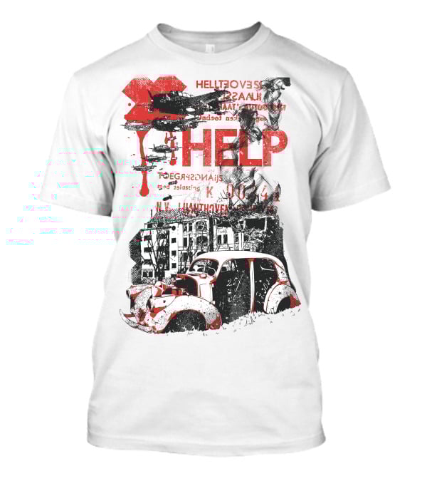 Help Hellfovers Unassuming Red Tears T-Shirt