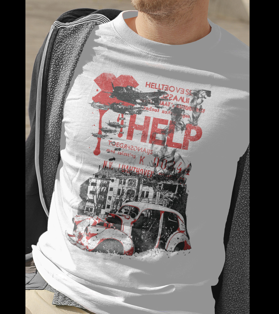 Help Hellfovers Unassuming Red Tears T-Shirt