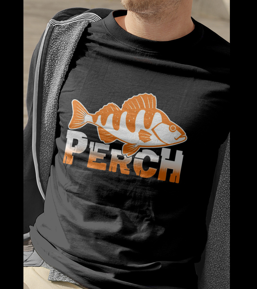 PERCH Fish Orange T-Shirt
