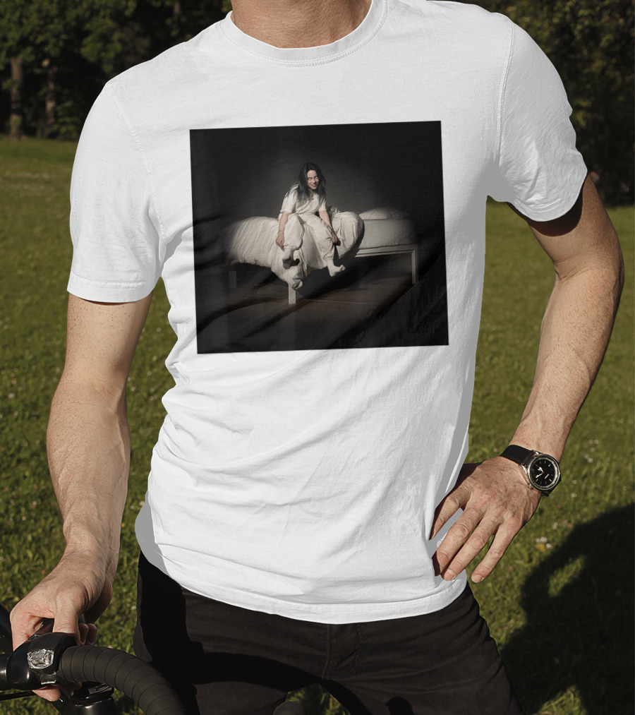 Billie Eilish Sweet Dreams Bed Scene White T-Shirt
