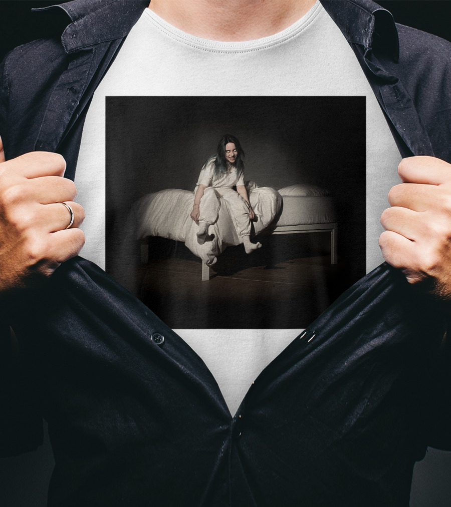 Billie Eilish Sweet Dreams Bed Scene White T-Shirt