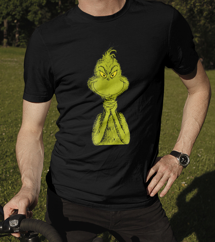Dr Seuss Classic Sly Grinch Iconic Mischievous Expression T-Shirt
