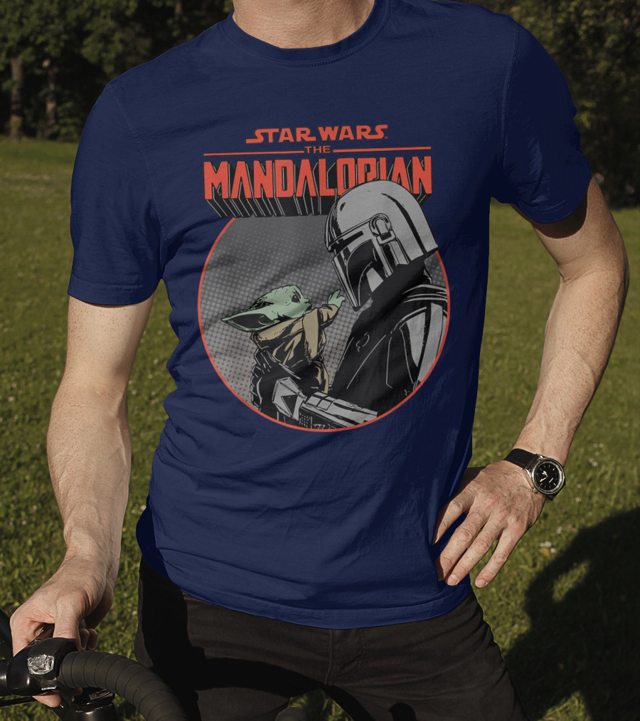 Star Wars The Mandalorian Mando And The Child Vintage Comic T-Shirt
