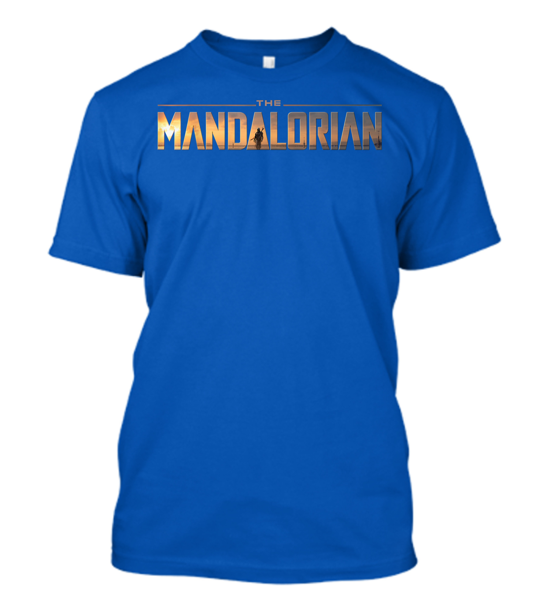Star Wars The Mandalorian Series Logo Iconic Sunset T-Shirt