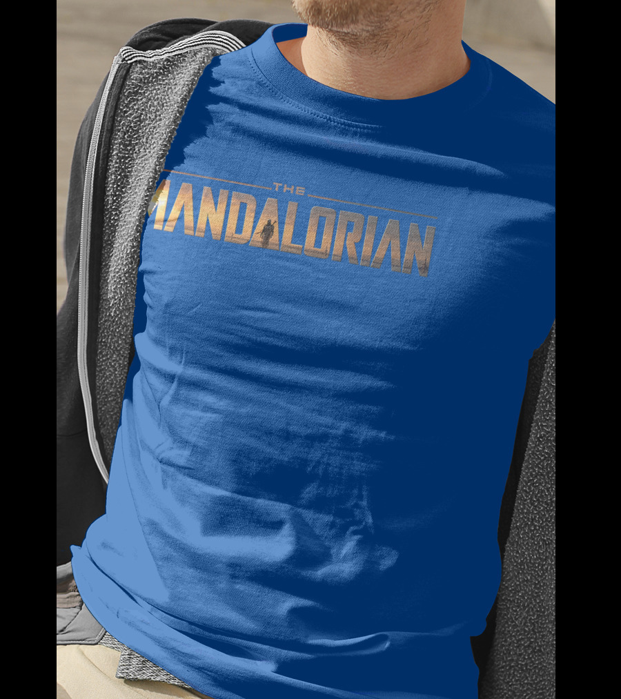 Star Wars The Mandalorian Series Logo Iconic Sunset T-Shirt