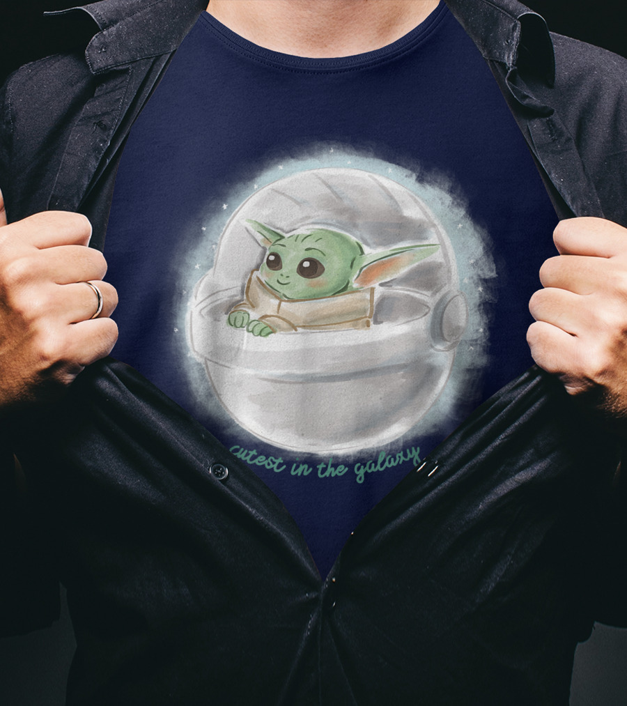 Star Wars The Mandalorian The Child Cutest In The Galaxy Floating Pod T-Shirt