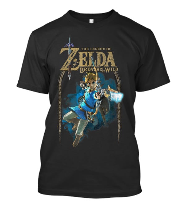 The Legend Of Zelda Breath Of The Wild Link Archery Action T-Shirt