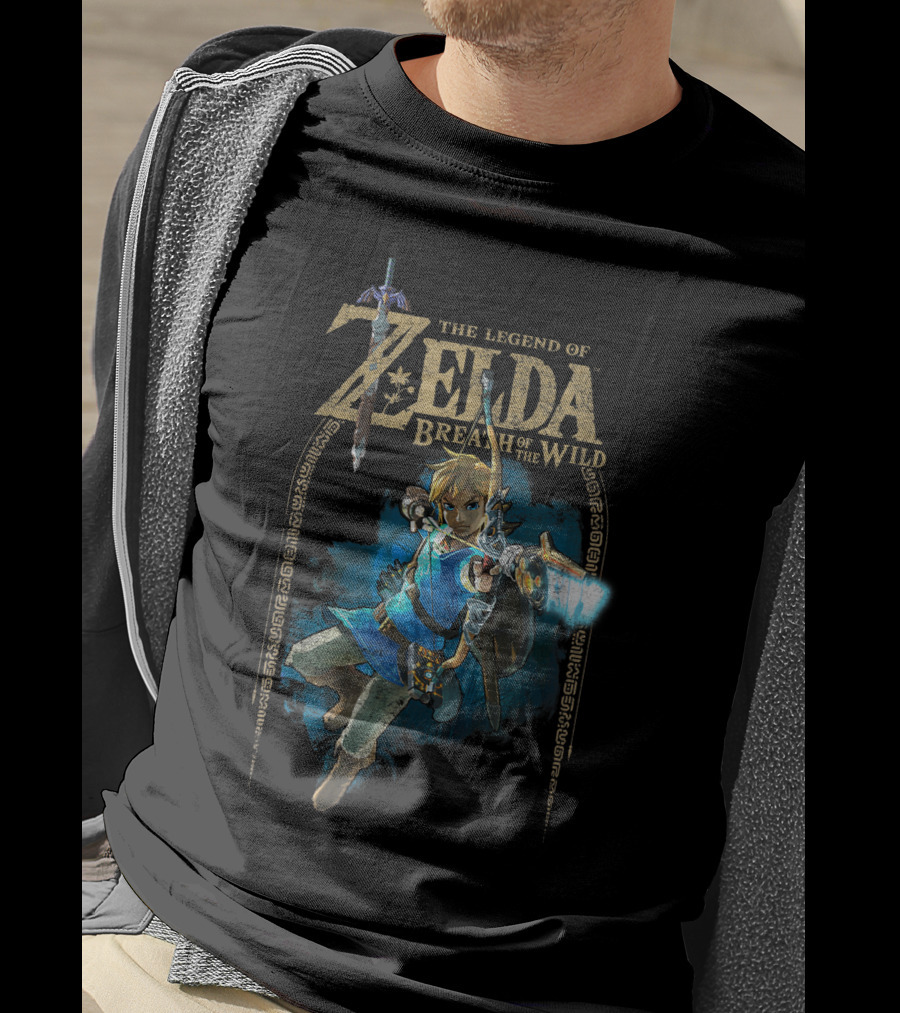 The Legend Of Zelda Breath Of The Wild Link Archery Action T-Shirt